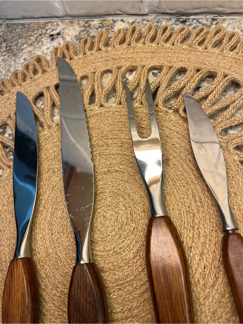 MCM Danish Fleetwood 4 Piece Stainless Steak Knives & Fork
